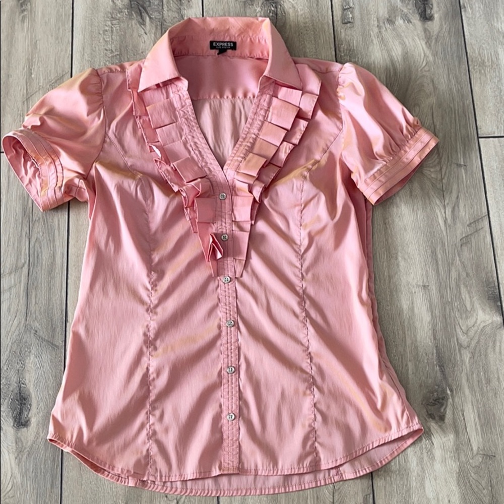 Express Women’s Stretch Blouse Top Size M